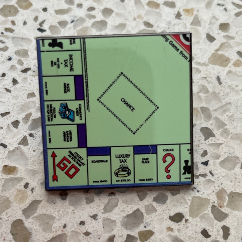 Boxlunch Monopoly Board Pin - Go Piece